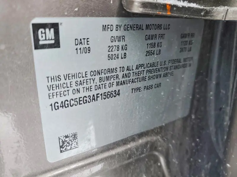 2010 BUICK LACROSSE CXL  