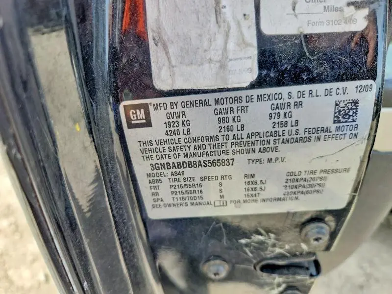 2010 CHEVROLET HHR LT  