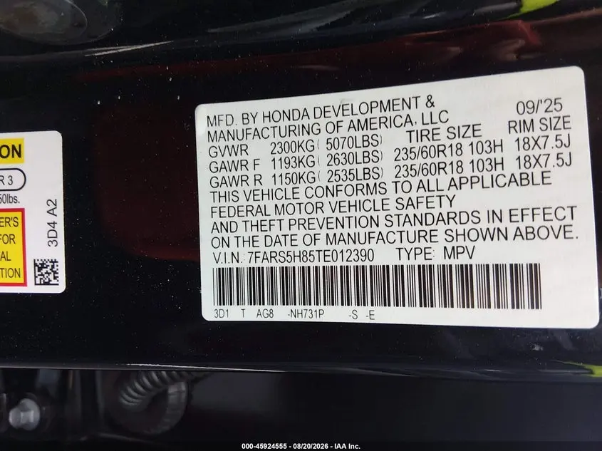 2026 HONDA CR-V HYBRID 2WD SPORT-L