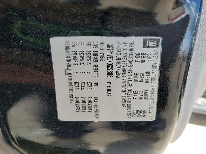 2013 GMC SIERRA C1500 SLE  