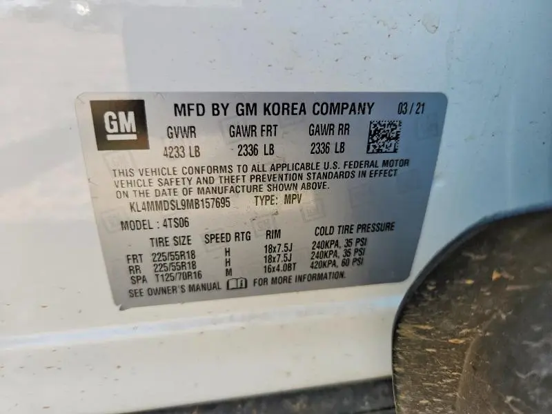 2021 BUICK ENCORE GX SELECT  