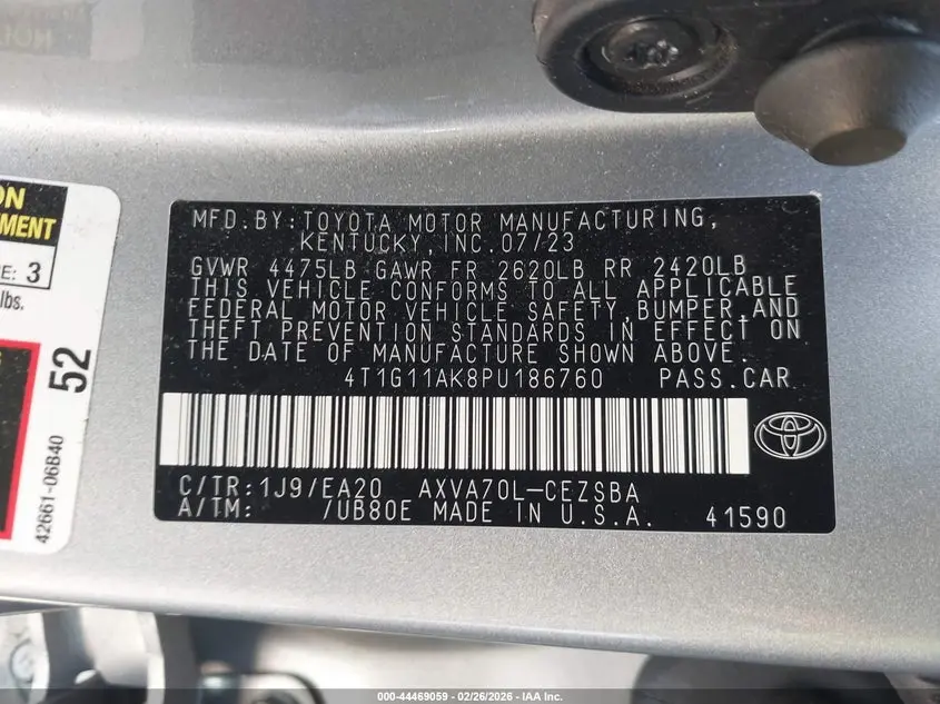 2023 TOYOTA CAMRY SE