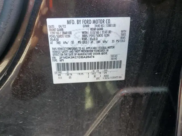 2013 FORD EDGE LIMITED  