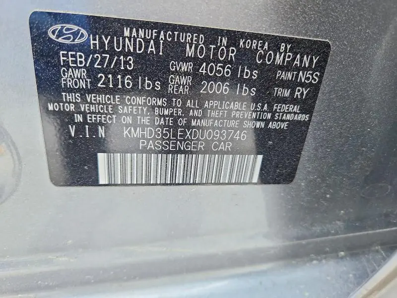 2013 HYUNDAI ELANTRA GT BASE  