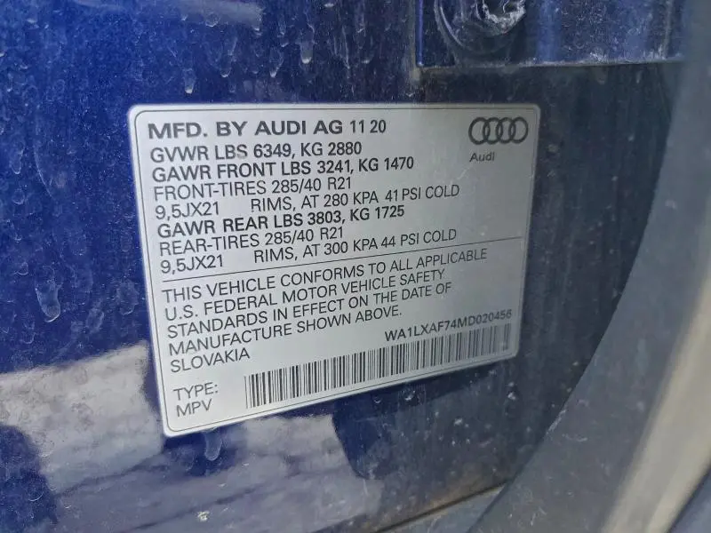 2021 AUDI Q7 PREMIUM PLUS  