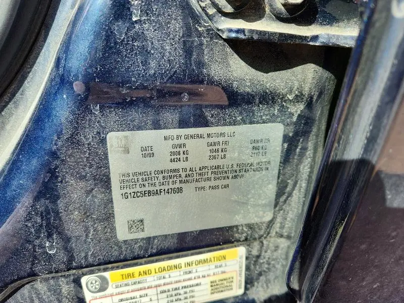 2010 CHEVROLET MALIBU 1LT  