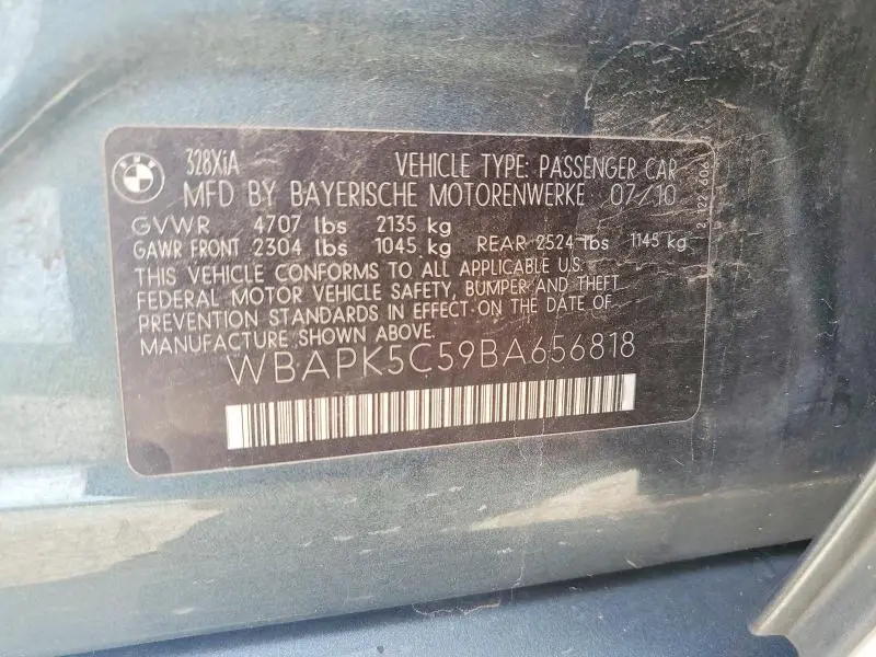 2011 BMW 328 XI SULEV  
