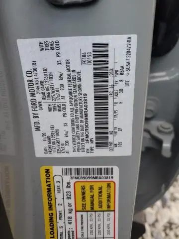 2021 FORD BRONCO SPORT BADLANDS  