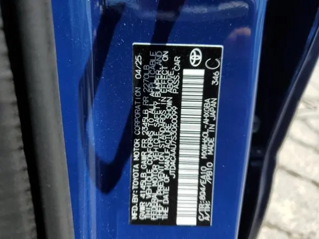 2025 TOYOTA PRIUS LE  