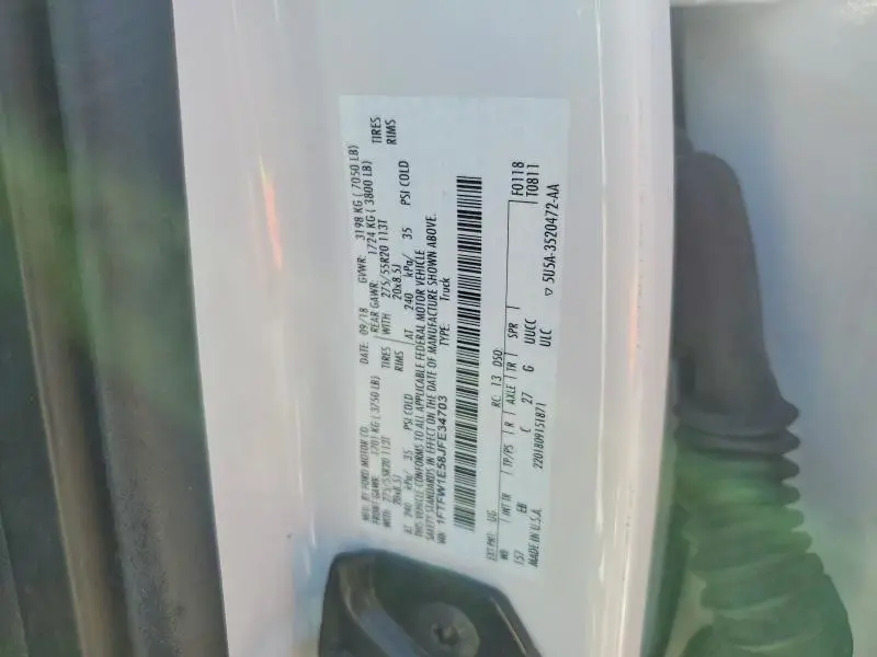 2018 FORD F150 SUPERCREW  