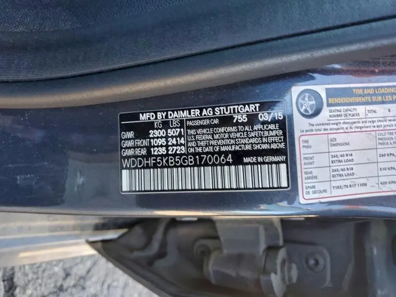 2016 MERCEDES-BENZ E 350  