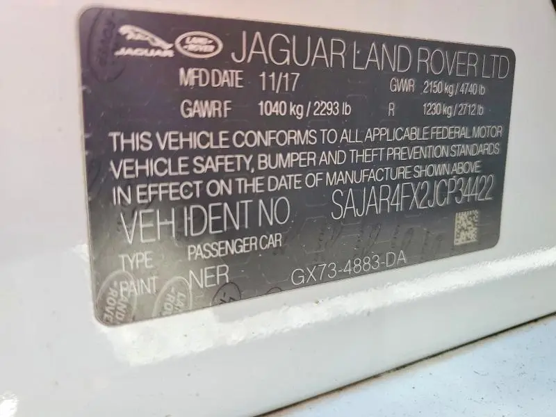 2018 JAGUAR XE   