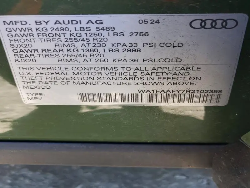 2024 AUDI Q5 PRESTIGE 45  