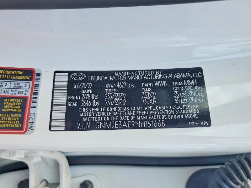 2022 HYUNDAI TUCSON LIMITED  