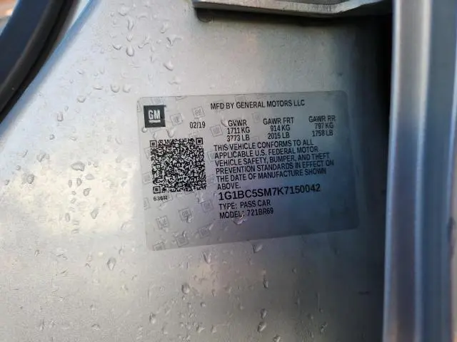 2019 CHEVROLET CRUZE LS  