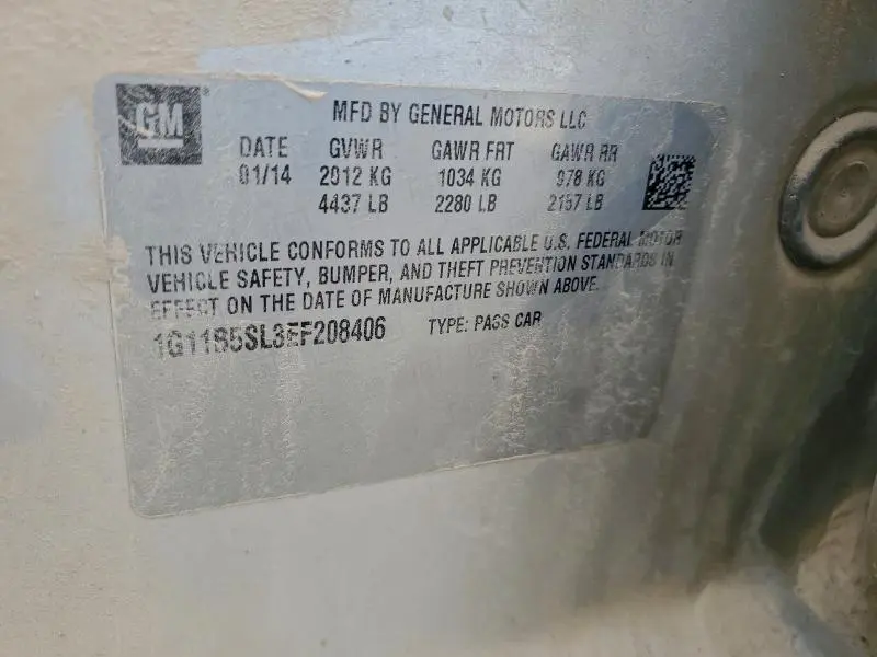 2014 CHEVROLET MALIBU LS  