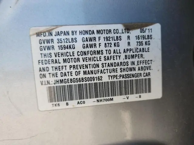 2011 HONDA FIT SPORT  