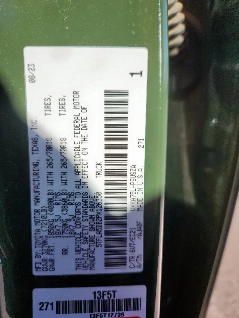 2023 TOYOTA TUNDRA CREWMAX SR  