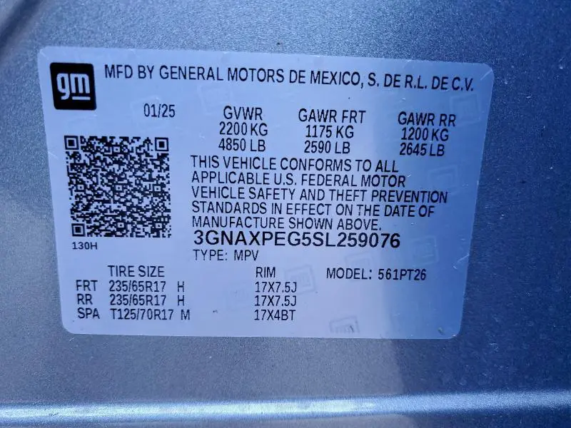 2025 CHEVROLET EQUINOX LT  