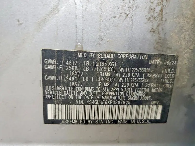 2024 SUBARU CROSSTREK SPORT  