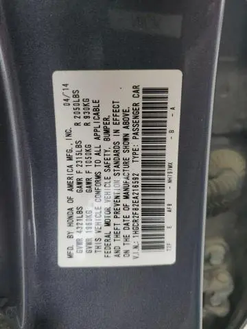 2014 HONDA ACCORD EXL