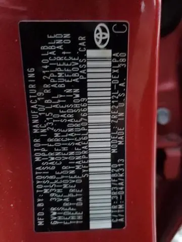 2020 TOYOTA COROLLA LE  