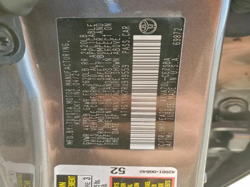 2024 TOYOTA CAMRY SE NIGHT SHADE  