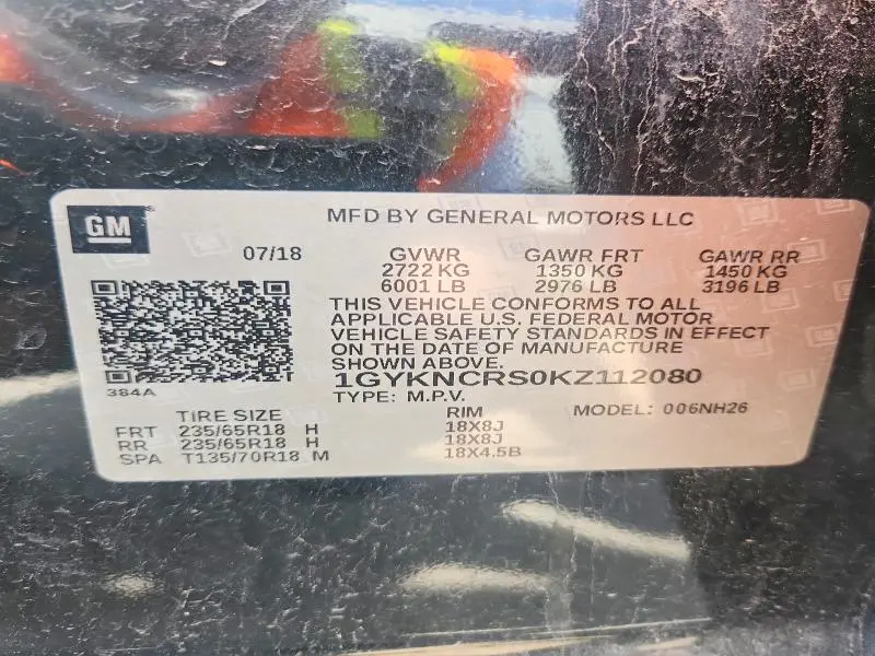 2019 CADILLAC XT5 LUXURY  