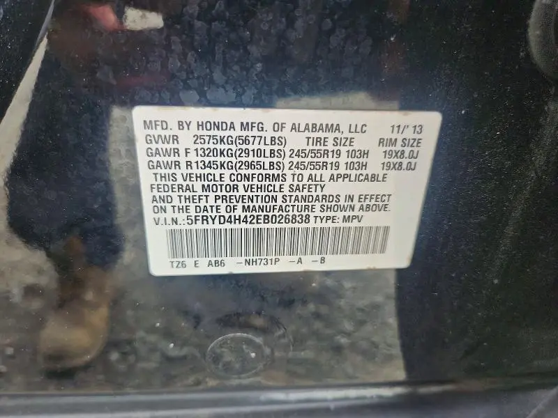 2014 ACURA MDX TECHNOLOGY  