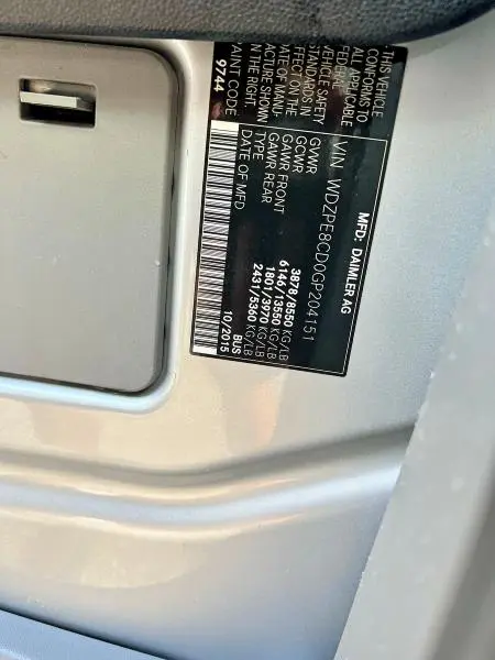 2016 MERCEDES-BENZ SPRINTER 2500  