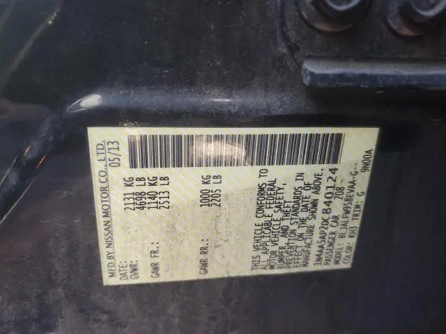 2013 NISSAN MAXIMA S  