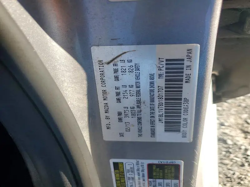2013 MAZDA 3 I  