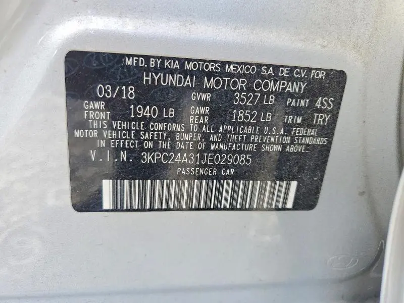 2018 HYUNDAI ACCENT SE  