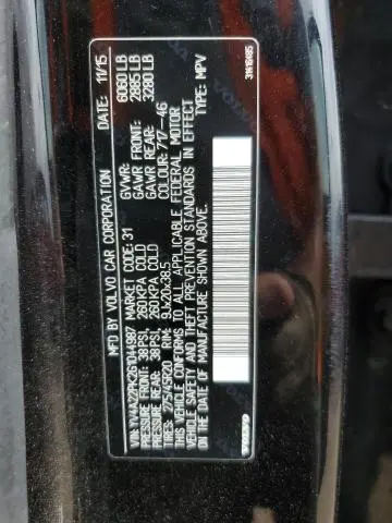 2016 VOLVO XC90 T6