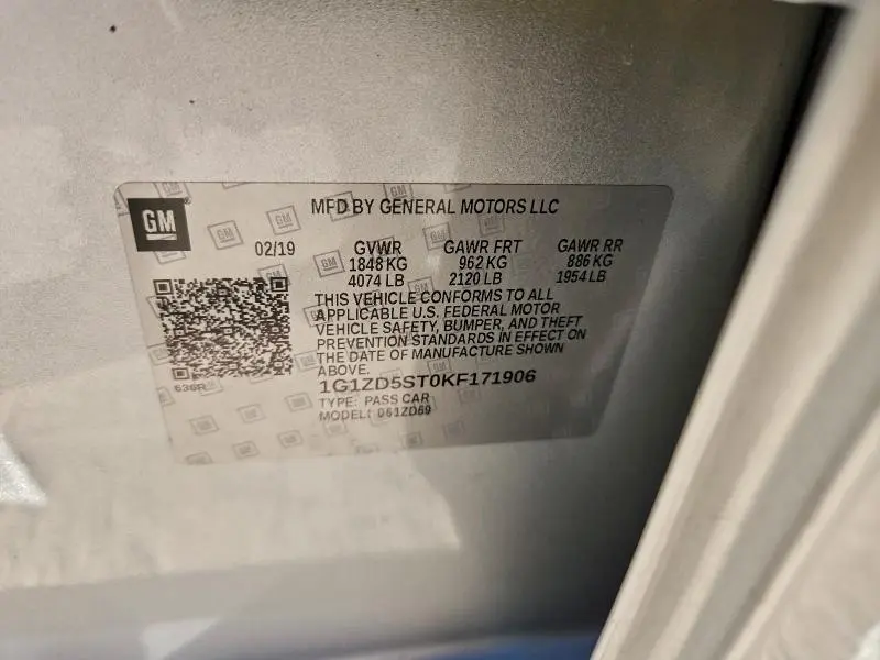 2019 CHEVROLET MALIBU LT  