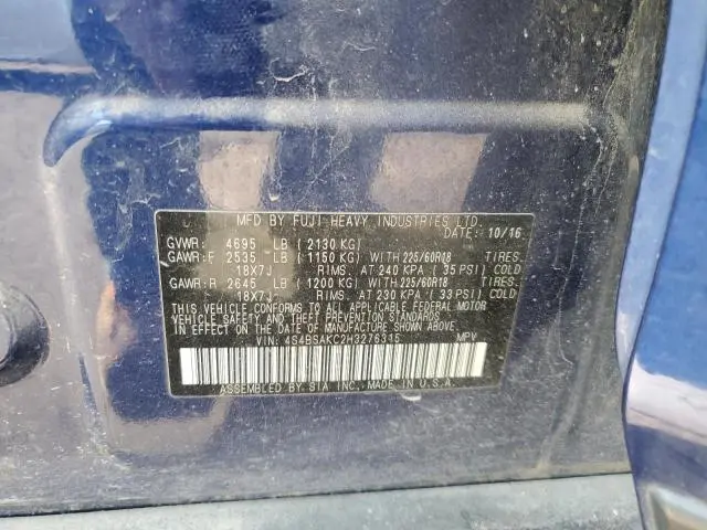 2017 SUBARU OUTBACK 2.5I LIMITED  