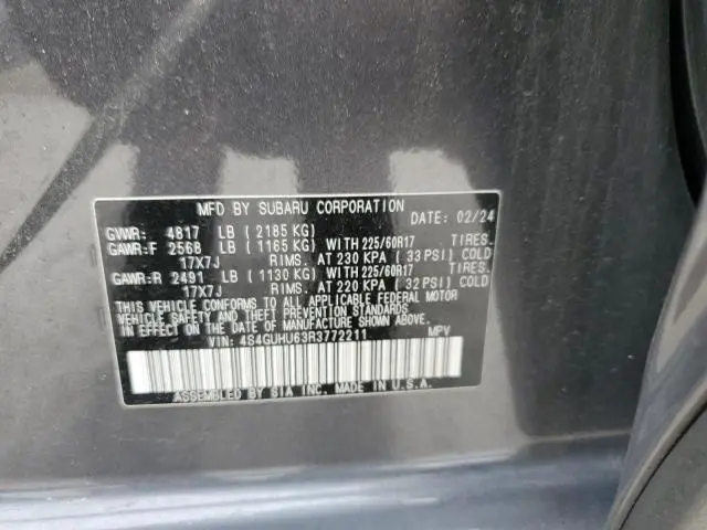 2024 SUBARU CROSSTREK WILDERNESS  