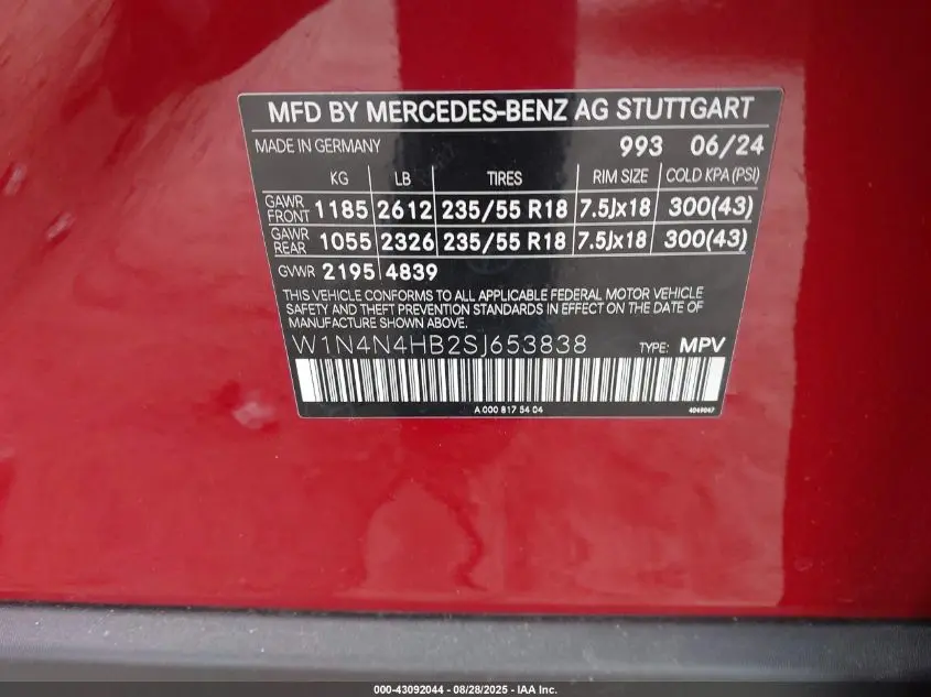 2025 MERCEDES-BENZ GLA 250 4MATIC