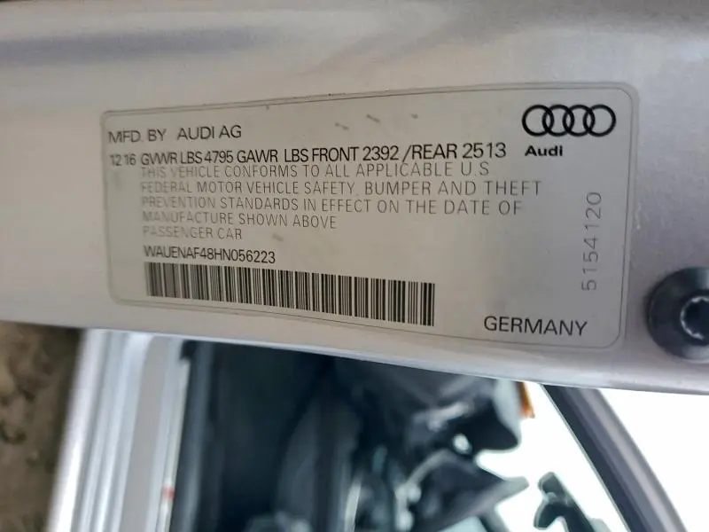 2017 AUDI A4 PREMIUM PLUS  