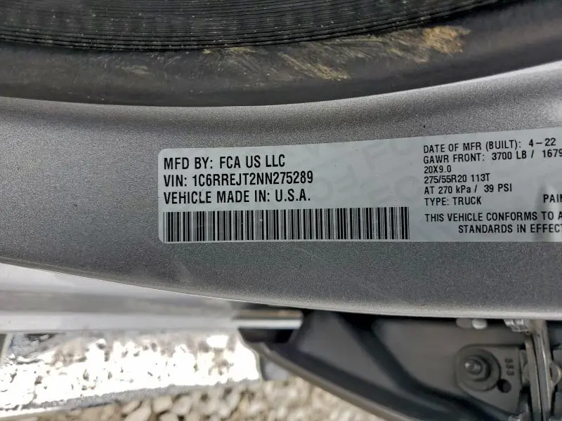 2022 RAM 1500 LARAMIE  