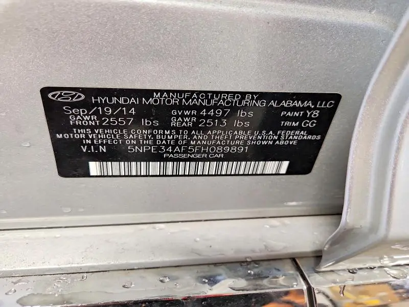 2015 HYUNDAI SONATA LIMITED  