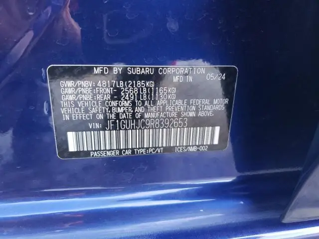 2024 SUBARU IMPREZA RS  