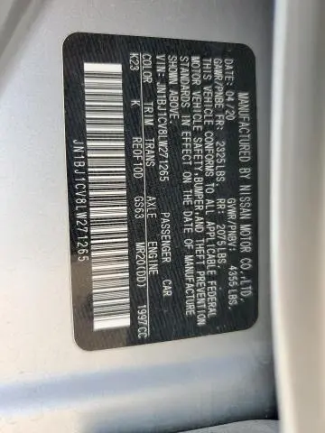 2020 NISSAN ROGUE SPORT S  