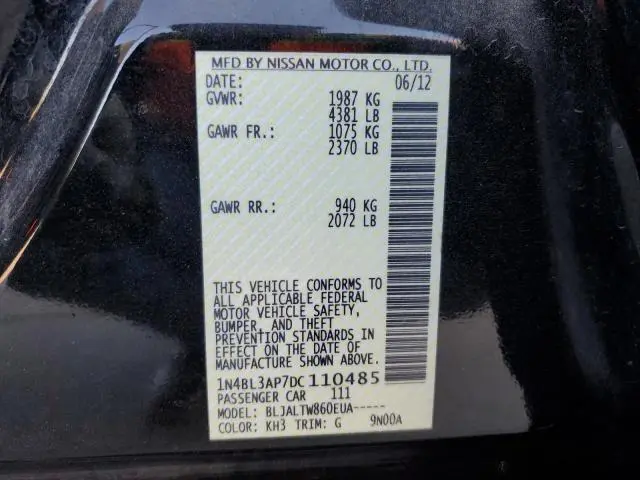 2013 NISSAN ALTIMA 3.5 S  