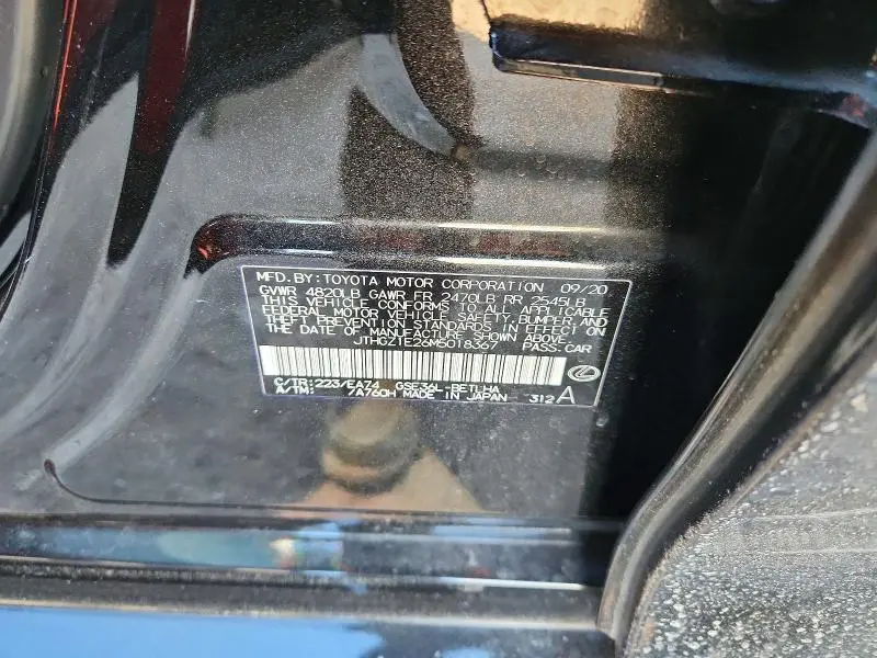 2021 LEXUS IS 350 F SPORT  