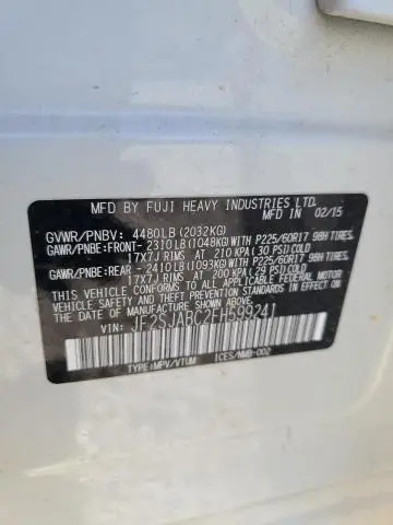 2015 SUBARU FORESTER 2.5I  