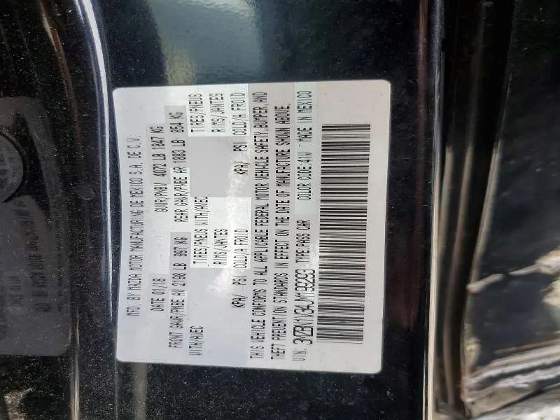 2018 MAZDA 3 TOURING  