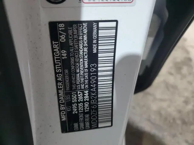 2019 MERCEDES-BENZ E 450 4MATIC  