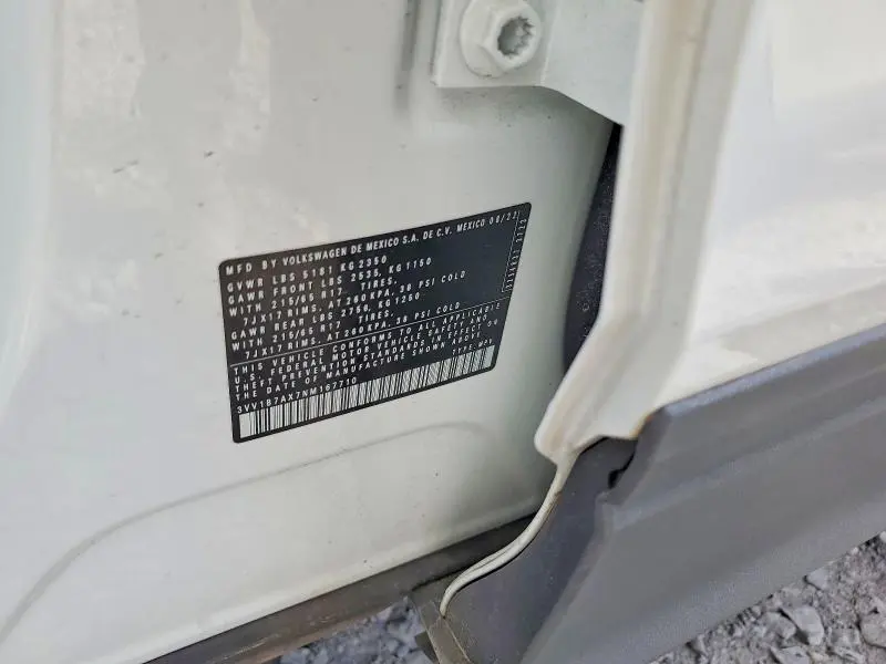 2022 VOLKSWAGEN TIGUAN S  