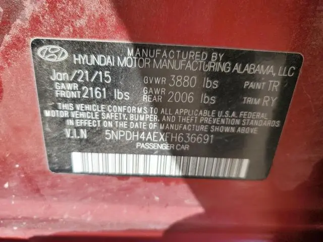 2015 HYUNDAI ELANTRA SE  